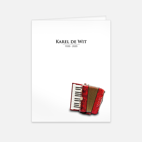  Lortye Rouw Gedachtenisprentjes Accordeon