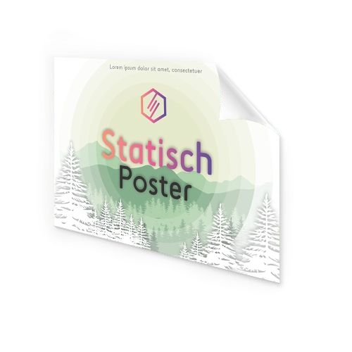 Selbstklebendes Plakate